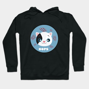 "Oops" funny cat Hoodie